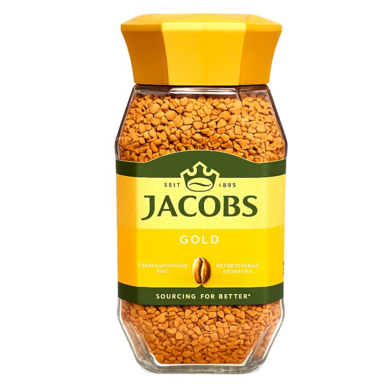 قهوه فوری جاکوبز گلد (Jacobs Gold) شیشه‌ای ۱۹۰ گرم