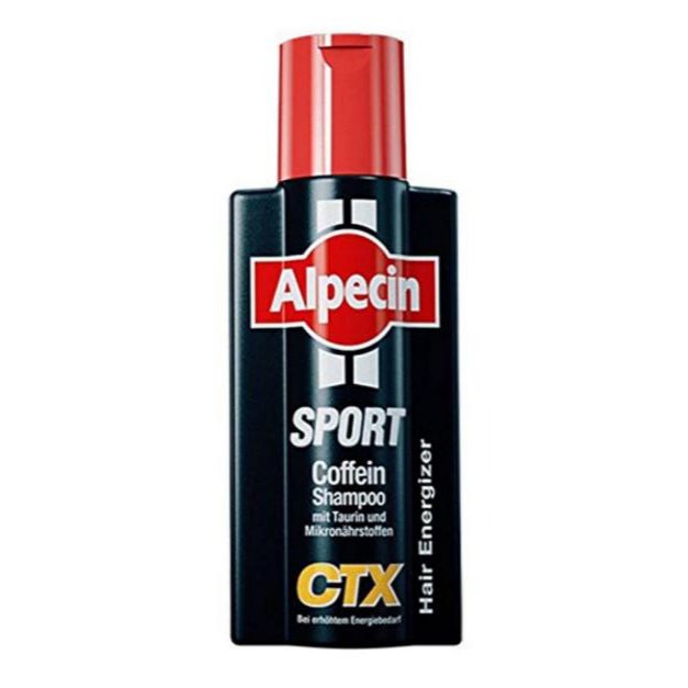 شامپو کافئین ضد ریزش آلپسین مدل Sport CTX با تائورین و ریزمغذی‌ها ۲۵۰ میلی‌لیتر