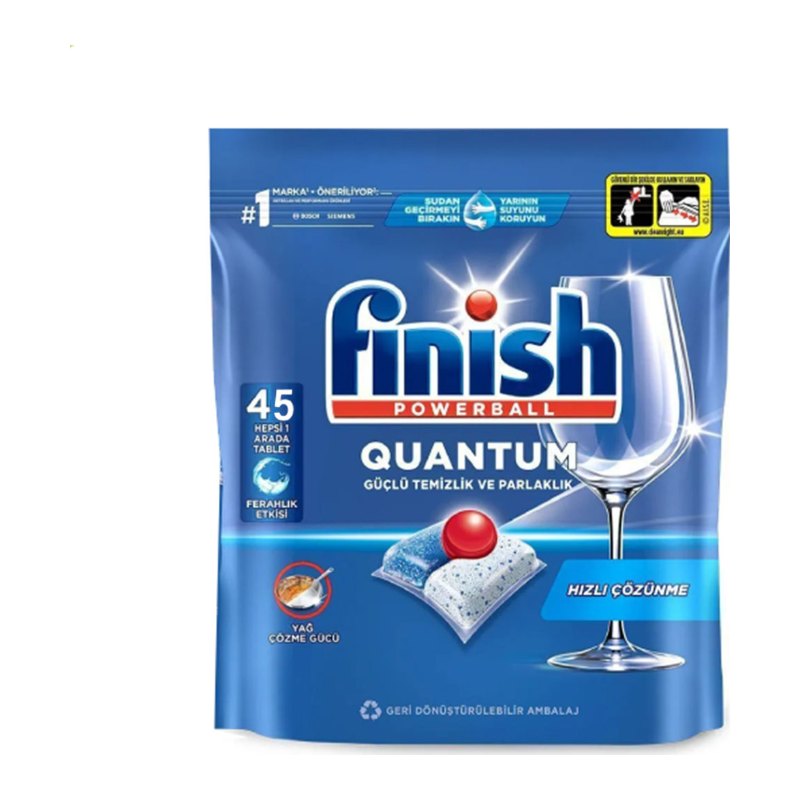 قرص ماشین ظرفشویی فینیش مدل Quantum همه‌کاره (Hepsi 1 Arada) بستهٔ ۴۵ عددی