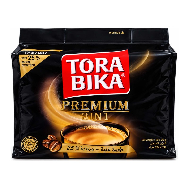 کافی میکس ترابیکا پرمیوم ۳ در ۱ (Torabika Premium 3in1) – بستهٔ ۲۰ ساشه