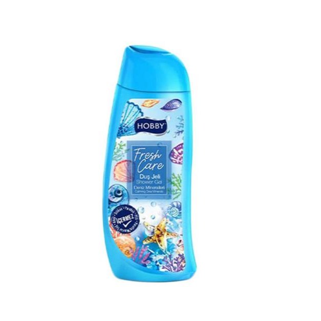 شامپو بدن هوبی سری Fresh Care مدل Deniz Mineralleri با رایحهٔ مواد معدنی دریایی ۵۰۰ میلی‌لیتر