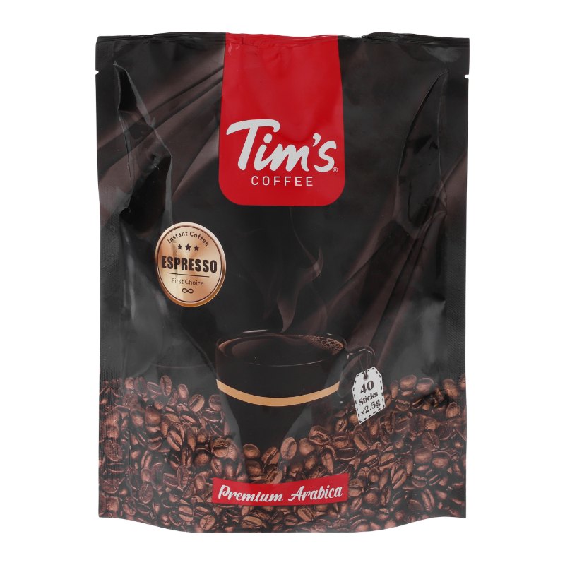 قهوه فوری بلک گلد تیمز (Tim's Black Gold) – بستهٔ ۴۰ ساشه