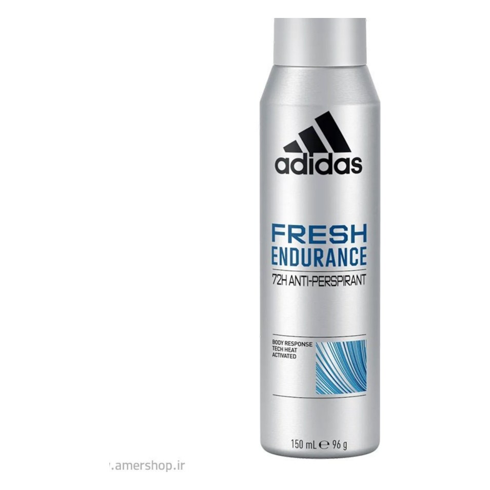 اسپری خوشبوکنندهٔ بدن مردانه آدیداس مدل Fresh Endurance با رایحهٔ تازه و ماندگار با ماندگاری ۴۸ ساعته ۱۵۰ میلی‌لیتر