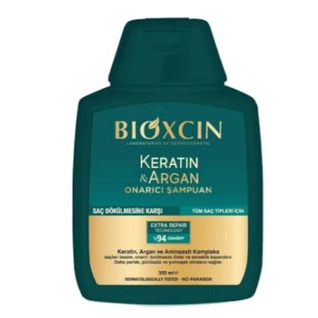 شامپو ترمیم‌کننده و ضد ریزش بیوکسین مدل Keratin & Argan با بیوکمپلکس B11 ۳۰۰ میلی‌لیتر