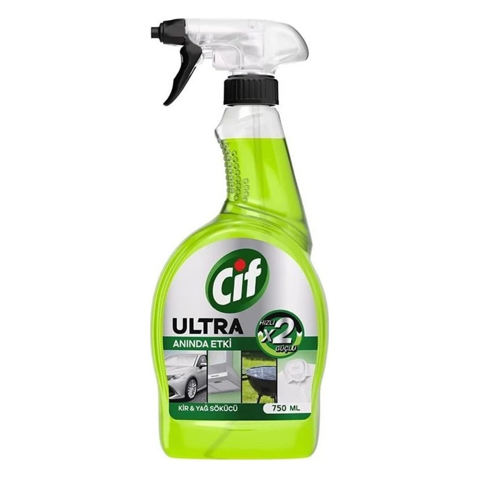 اسپری پاک‌کننده و چربی‌زدای سیف مدل Ultra Anında Etki (سبز) ۷۵۰ میلی‌لیتر
