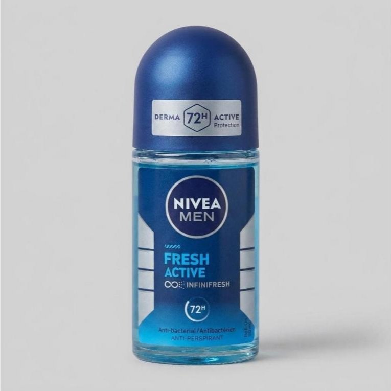 مام رول ضد تعریق مردانه نیوآ مدل Fresh Active رایحهٔ خنک و تازه ۵۰ میلی‌لیتر