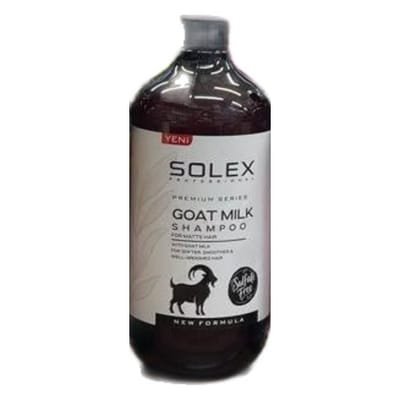 شامپو بدون سولفات سولکس مدل Goat Milk (شیر بز) سری Premium Series حجم ۱۰۰۰ میلی‌لیتر