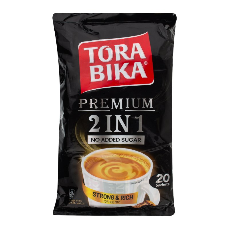 کافی میکس ترابیکا پرمیوم ۲ در ۱ بدون شکر (Torabika Premium 2in1) – بستهٔ ۲۰ ساشه
