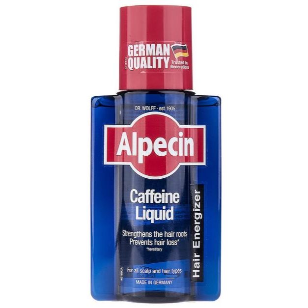محلول تقویت‌کنندهٔ مو آلپسین مدل Coffein Liquid با کافئین و زینک ۲۰۰ میلی‌لیتر