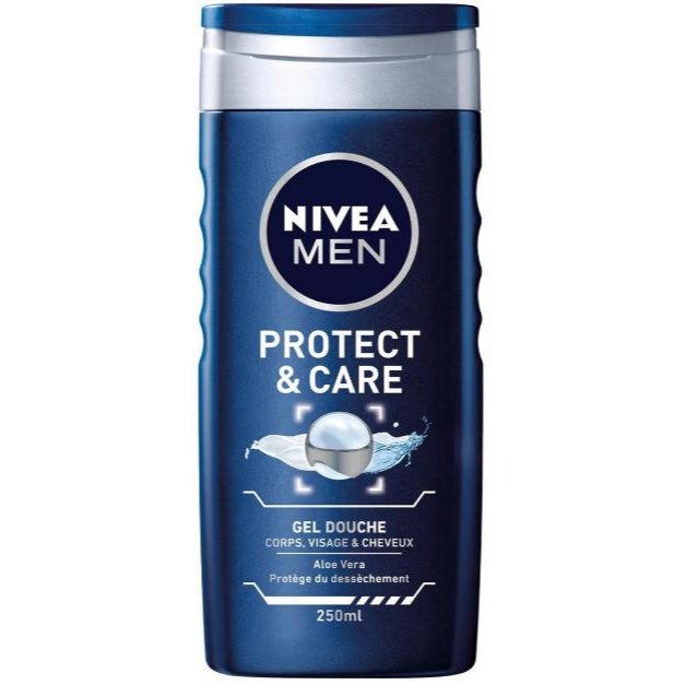شامپو بدن مردانه نیوآ من مدل Protect & Care با آلوئه‌ورا ۲۵۰ میلی‌لیتر