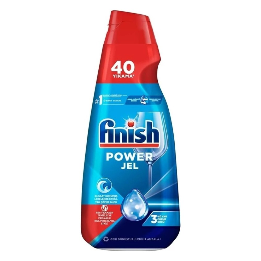 ژل ماشین ظرفشویی فینیش مدل Power Jel (کلاسیک) مناسب ۴۰ بار شستشو ۱ لیتر