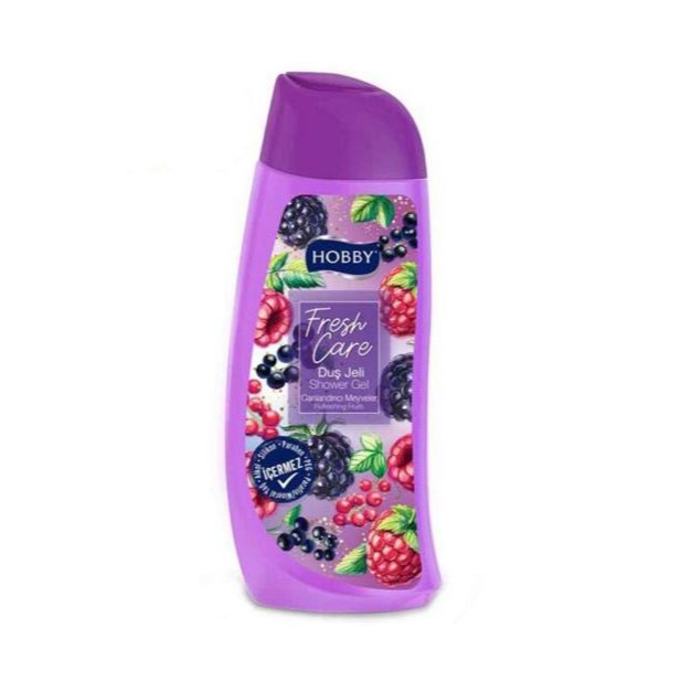 شامپو بدن هوبی سری Fresh Care مدل Canlandırıcı (سرزندگی) با رایحهٔ تمشک ۵۰۰ میلی‌لیتر