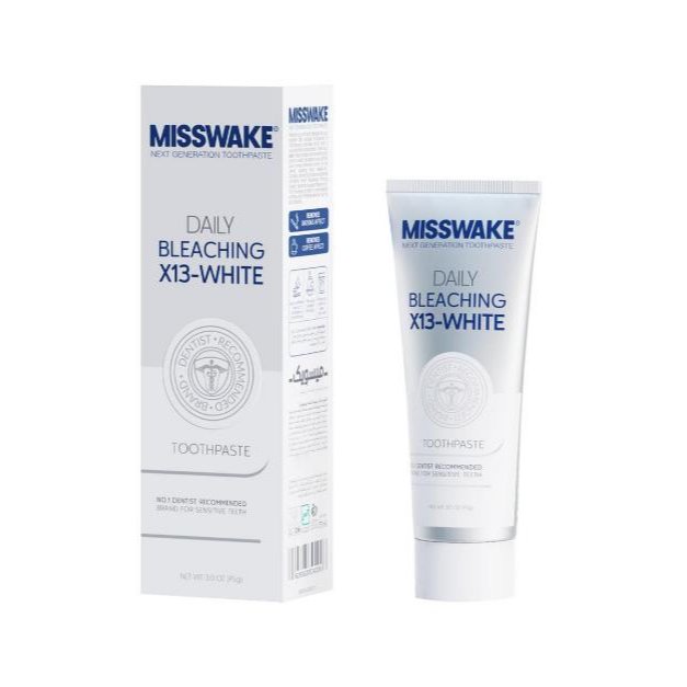 خمیردندان سفیدکنندهٔ میسویک مدل Daily Bleaching X13-White با طعم نعناع ۷۵ میلی‌لیتر