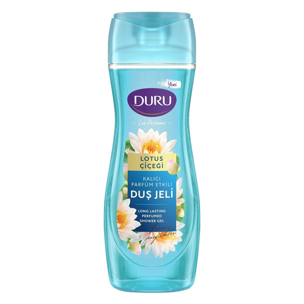 شامپو بدن دورو مدل Lotus Çiçeği سری Lux Perfumes با رایحهٔ ماندگار گل لوتوس ۴۵۰ میلی‌لیتر